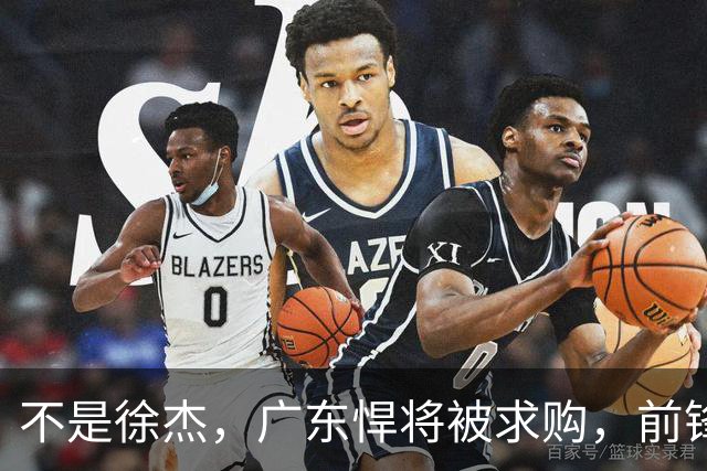 不是徐杰，广东悍将被求购，前锋，杜锋看重，转会费或8位数